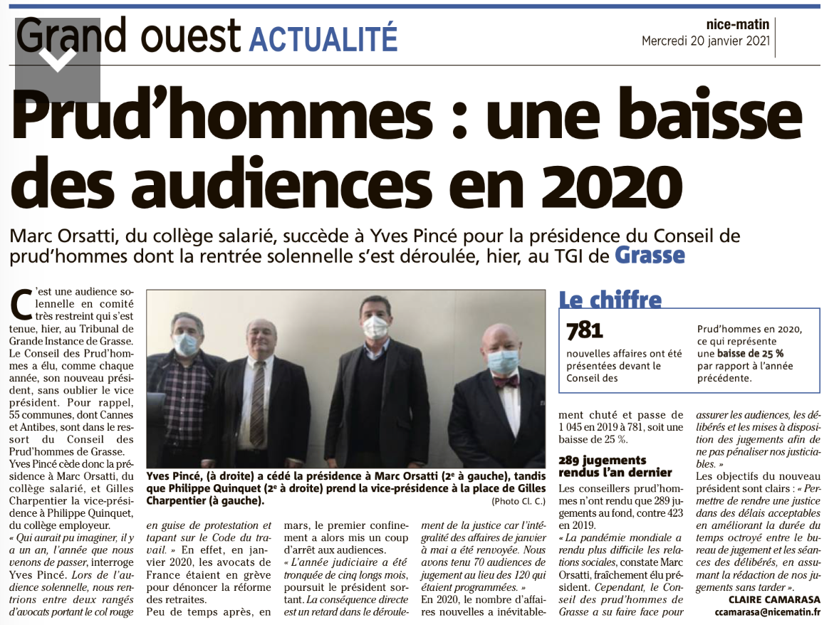 Presidence des prudhommes marc orsatti